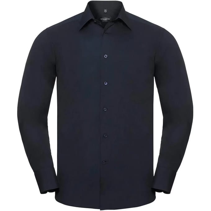 Chemise met lange mouwen op maat in popeline Russell Athletic