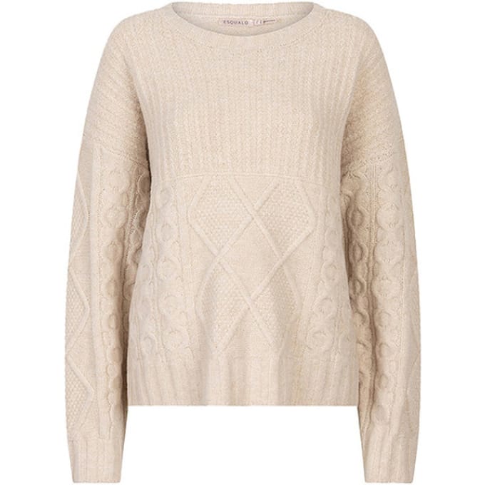 Esqualo sweater F24-18504 - Biscuit