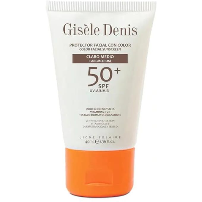 Gisele Denis Kleur Gezichtszonnebrandcrème Spf50+ Licht/Medium 40ml white