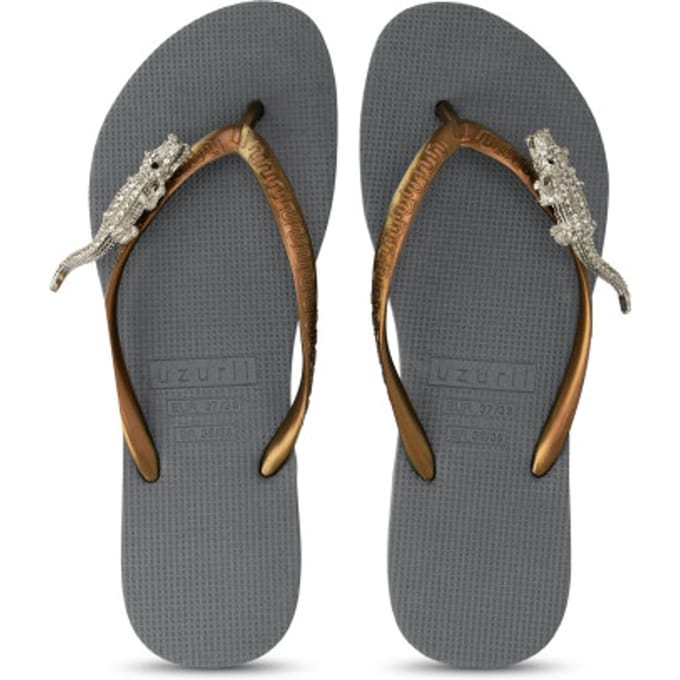 Uzurii | Teenslippers | Dames | Zilver | Maat 39/40