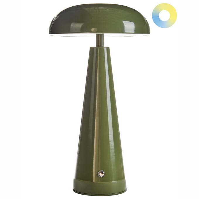 BOCONO - Draadloze LED tafellamp - Groen - IJzer