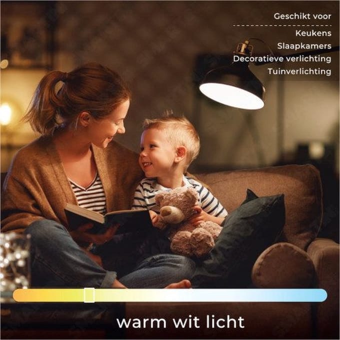 Benson LED Spot GU10 5W 3000K 230V - Dimbaar - Warm Wit - 3 stuks