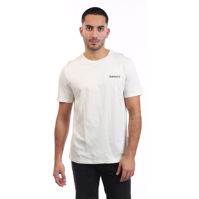 Timberland Heren Lineair Logo T-Shirt (Beige)