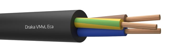 Draka VMVL Eca 3G0.75mm² Flexibel Vinyl Kabel - 803896 [100 Meters]
