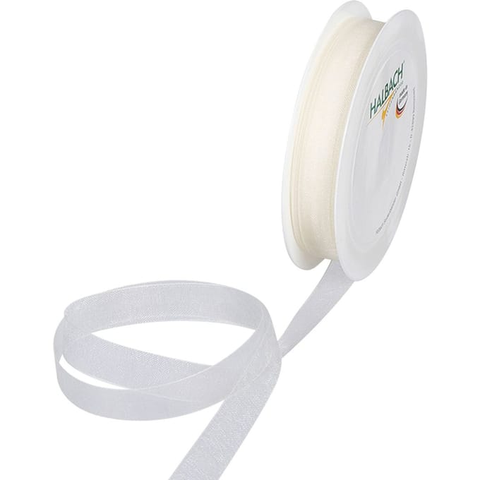 Organza lint, 10 mm - Créme