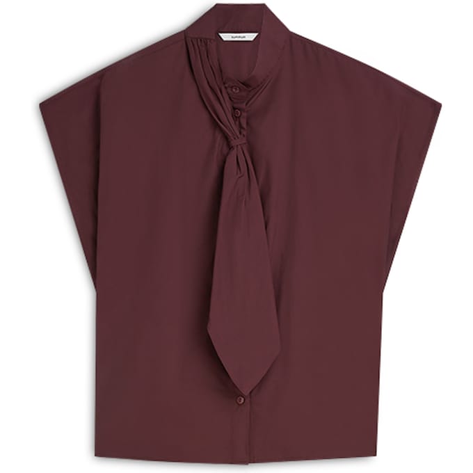 Summum Top Taft Light Blouses Bordeaux 2s3526-12259