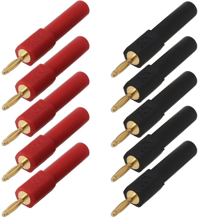 Cosensi - Dailygoods - Set van 10 Banaan Plug Adapters voor Audioapparatuur