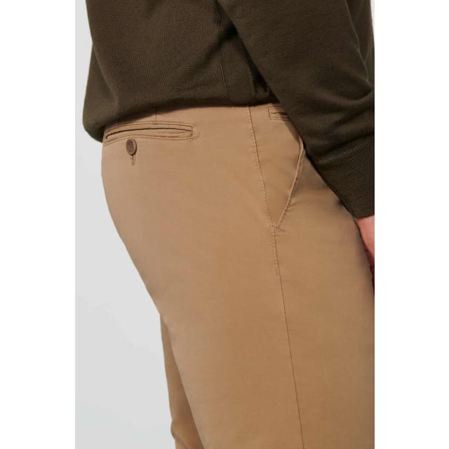 Meyer Broek Bonn Constant Color Cotton Flat-Front Camel / male