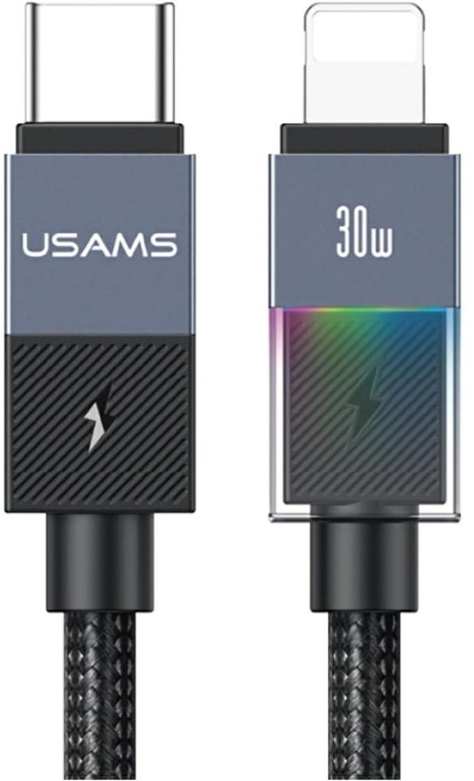 Usams Usb-C 30W Naar Lightning-Kabel 1,2 M Voor Iphone 12 13 14 15 Pd