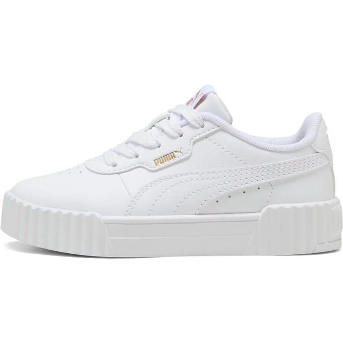 PUMA Carina 3.0 PS Meisjes Sneakers - PUMA White-PUMA Gold
