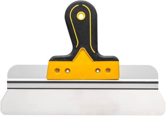 Spackmes 30cm Ronde Hoeken Prof  RVS, Serie 60