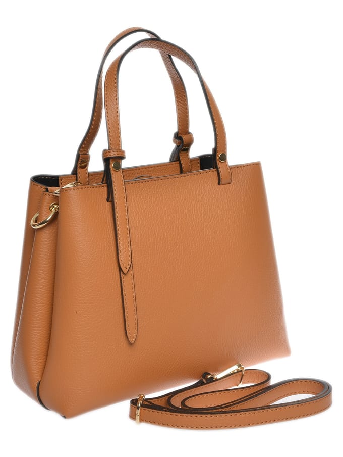 Isabella Rhea Brown Rundleer Tas