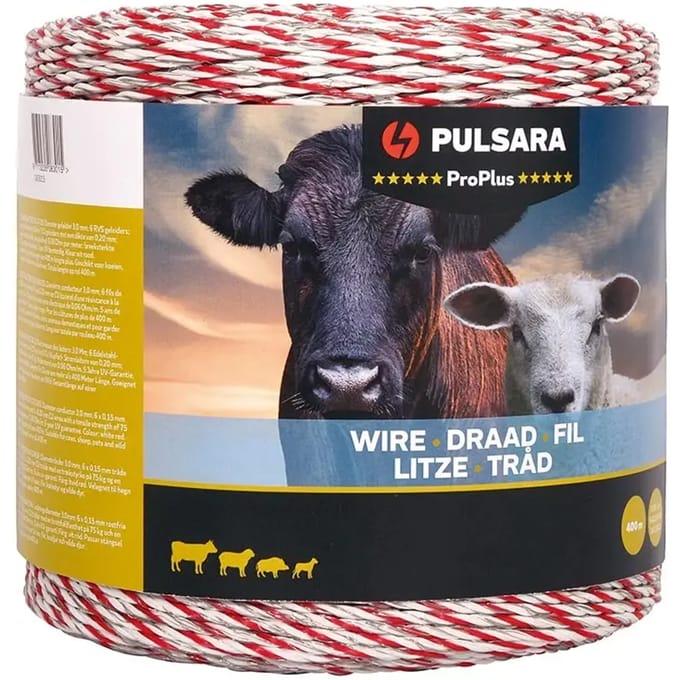 Pulsara Schrikdraad Pro Plus 400m – Sterk Draad Voor Dierenbescherming