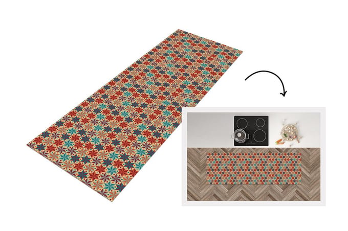 Keukenloper - Loper keuken - Sterren - Kerstmis - Design - 180x60 cm - Keukenloper vinyl