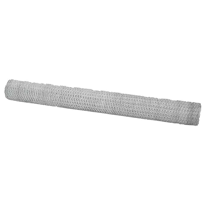 vidaXL Hexagon Hek Zilver 1,6 x 50 m Gegalvaniseerd staal