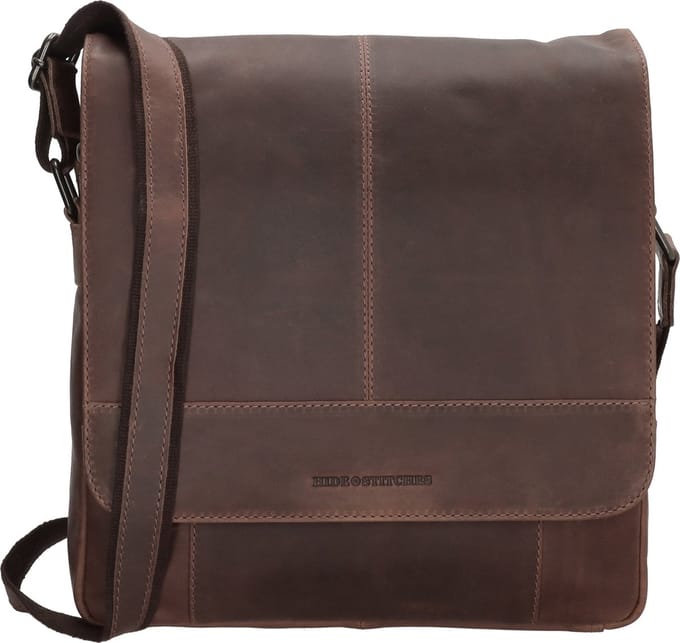Hide & Stitches Japura Messengerbag - Donkerbruin