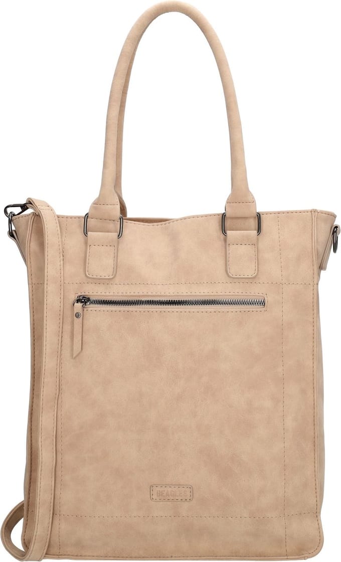 Beagles Cabrera Shopper Handtas Schoudertas - Tote Bag - Dames Tas - Lichttaupe