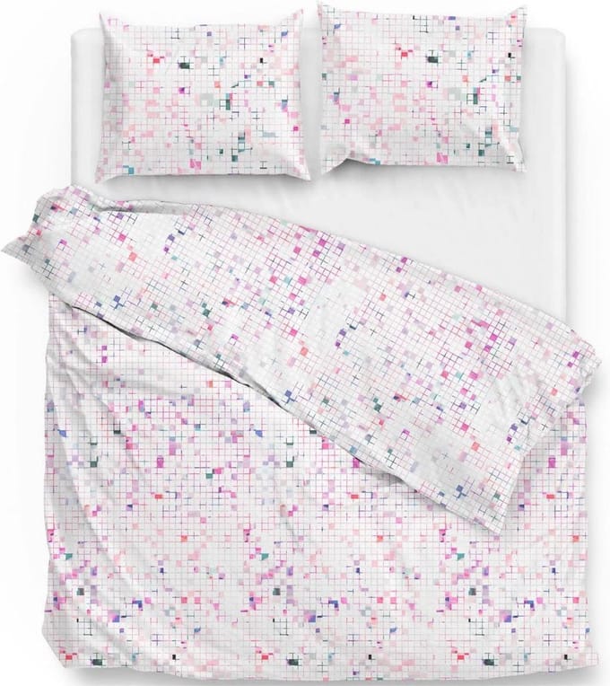 Zo!Home Jamie - Dekbedovertrek - Eenpersoons - 140x200/220 cm + 1 kussensloop 60x70 cm - Pink