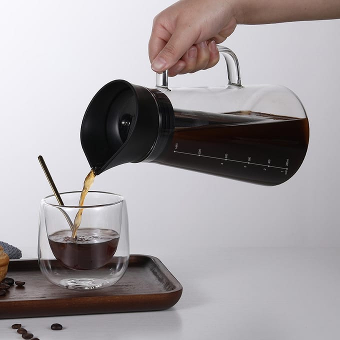 Koude Extractie Ketel Cold Brew Maker Cold Brew Koffie Ketel IJskoffie Machine Glas transparant