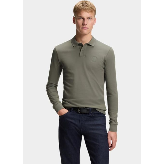 Boss Orange Polo lange mouw passerby 10256683 01 50507704/076