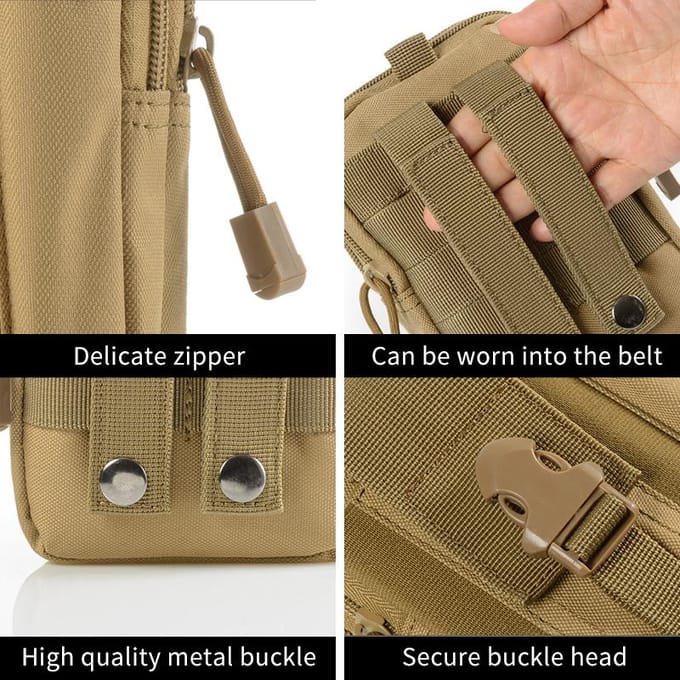 Outdoor Survival Tool Kit Pouch Oxford Pack Meerdere Zakken Heuptas Kampeeruitrusting Wandelrugzak