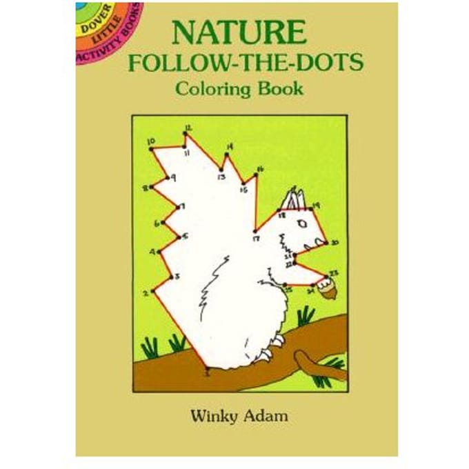 Nature Follow-The-Dots Coloring Book - Adam, Winky