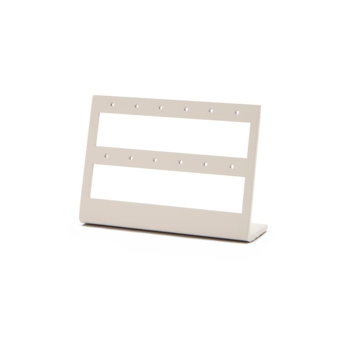 Oorringen display beige