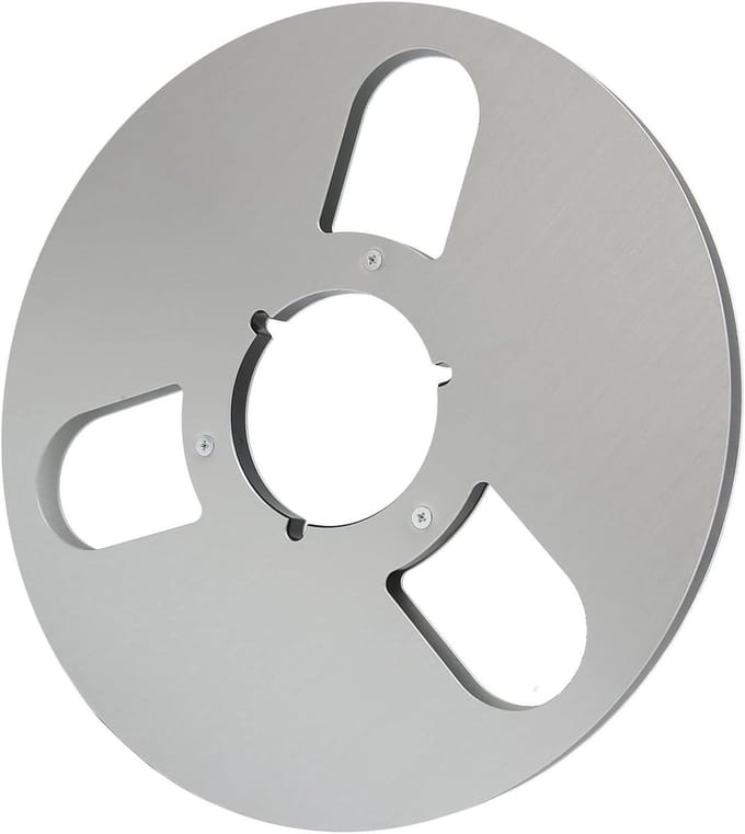 Tape Haspel - Lege Spoel - Audio Opnames - Aluminium Legering - 10.5 Inch - Zilver