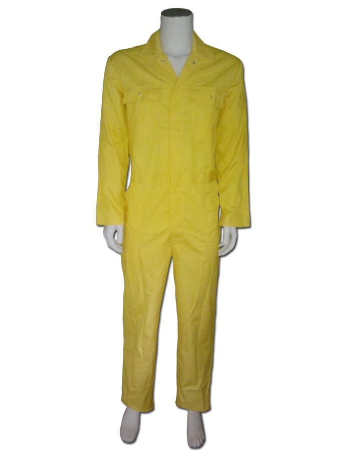 Overall polyester/katoen geel maat 53