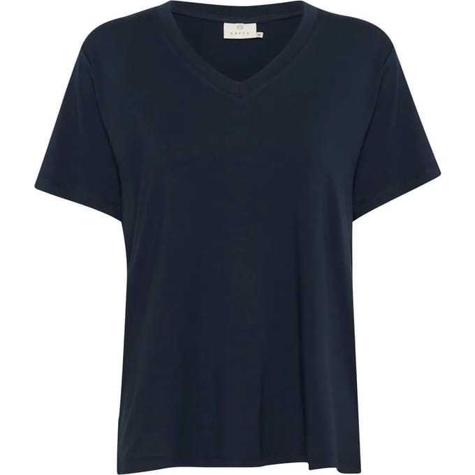 Dames-T-shirt met V-hals KAFFE Frida