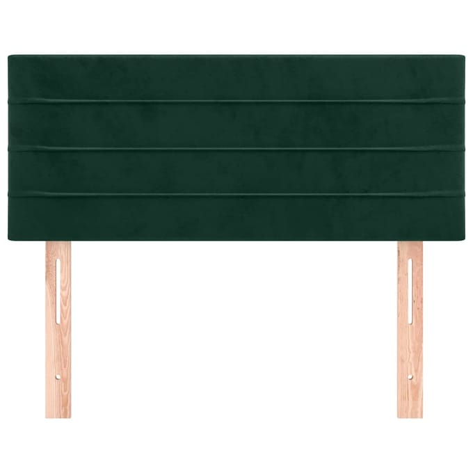 vidaXL - Hoofdbord - 80x5x78/88 - cm - fluweel - donkergroen