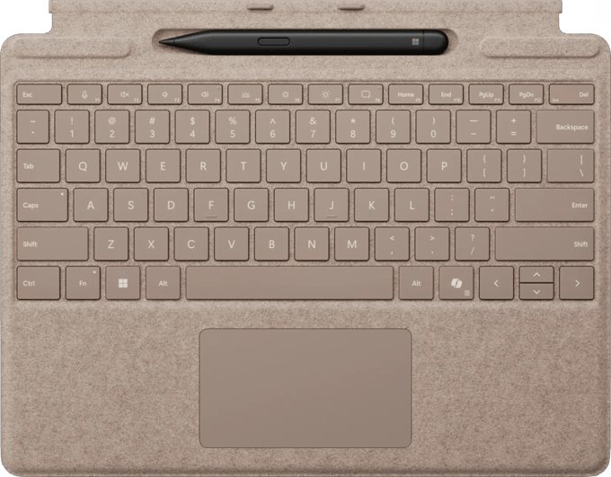 Microsoft Surface Pro 13 Inch Type Cover met Slim Pen Duinzand Qwerty