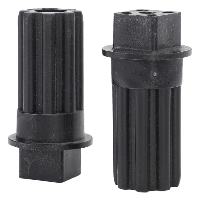 2 STUKS Vleesmolen Schroefkoppeling Zwart Plastic Snelle Installatie Vleesmolen Schroefkoppeling black