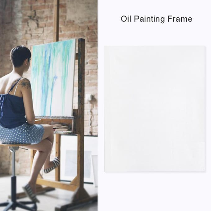 Olieverf Frame Houten Gemengd Linnen Canvas Spieraam voor Schilderen 40x50cm white