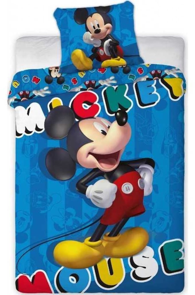 Disney - Mickey Mouse - Dekbedovertrek - 140x200 Cm - Eenpersoons - Polyester.