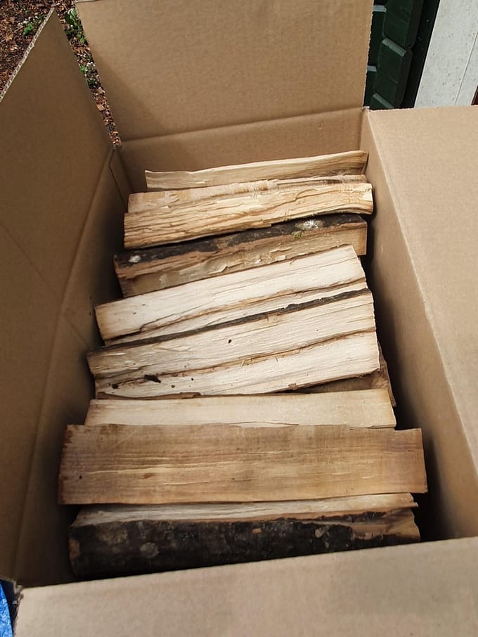 Oven gedroogd dik beuken rookhout  10 kg