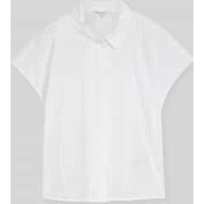 Tom Tailor Denim - Blouse met ajourborduurwerk - Maat S - White