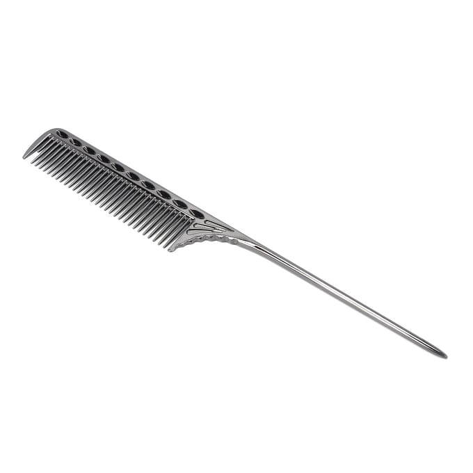 Professionele Rattenstaart Kam Salon Kappers Styling Kam Kapper Aluminium Metalen Kam Zwart zilver