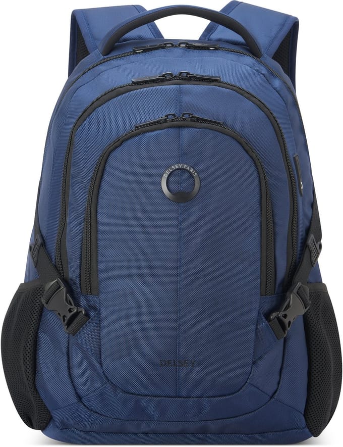 Delsey Element Backpack Navigator – 29 Liter – Laptoprugzak 15,6 inch – USB-poort – Smart-Sleeve – Blue