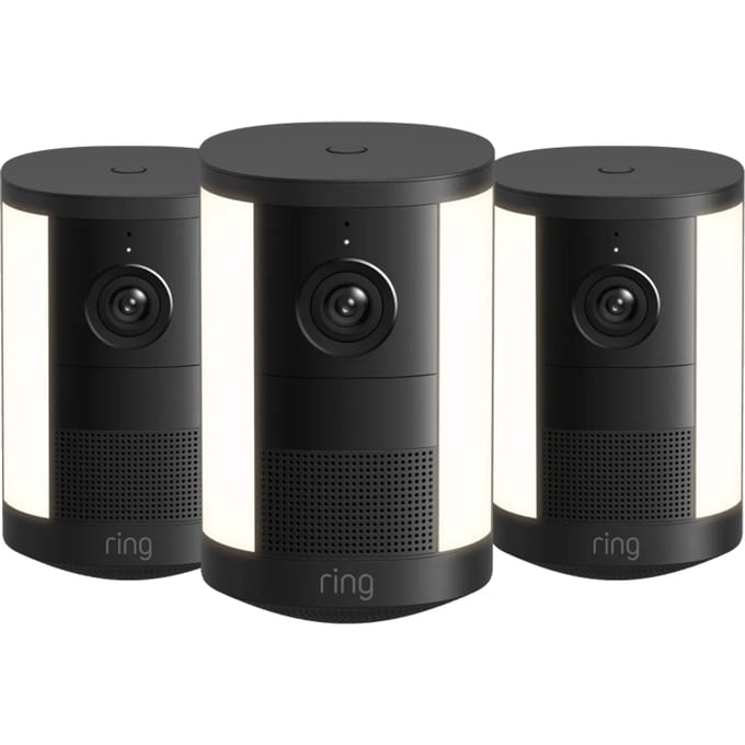 Ring Spotlight Camera 2e Generatie Batterij Zwart 3-Pack