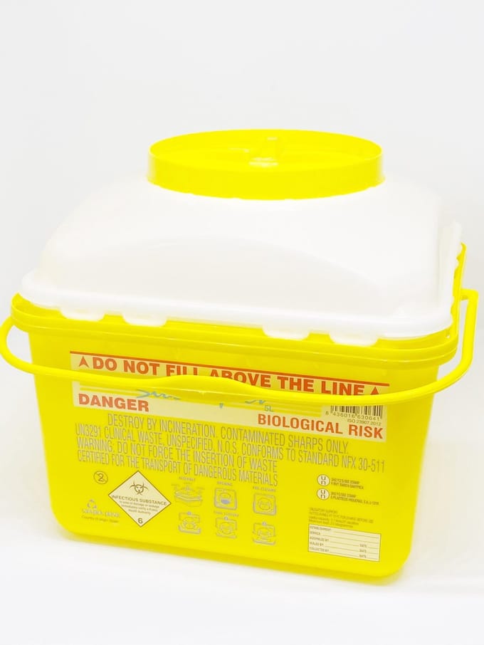 Sanypick Biocompact Naaldencontainer 5 Liter 10 stuks