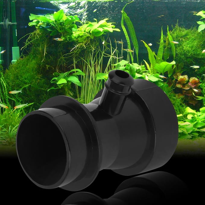 Plastic Zwart Aquarium Eiwitafschuimer Separator Venturi Buis DIY Luchtzuigmondstuk green