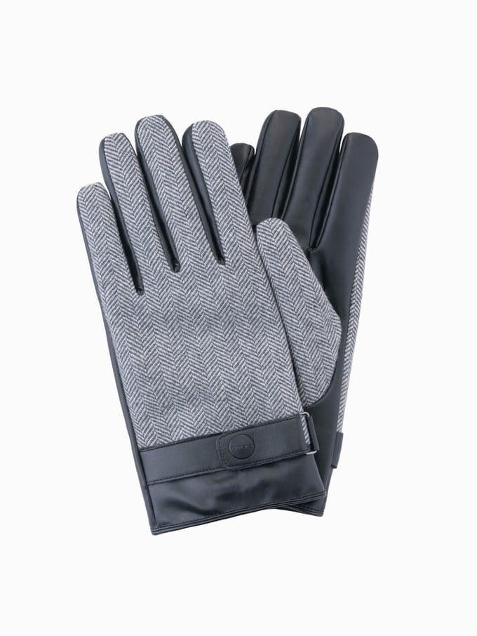 OMBRE Handschoenen - Effen Lichtgrijs Gemêleerd ONE SIZE