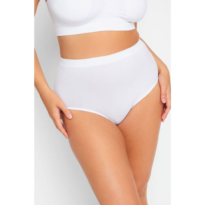 Yours Witte Naadloze Slips Met Volledige Dekking Size 46-48