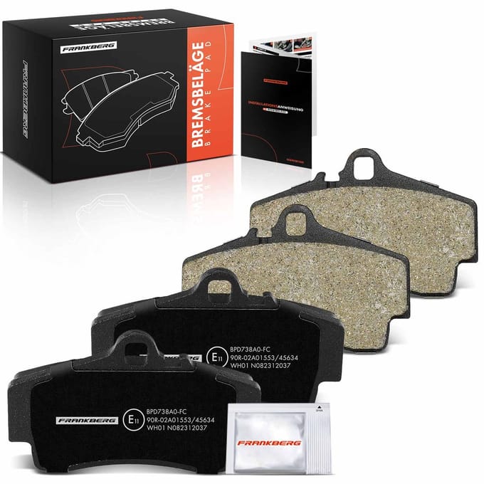 Frankberg 4x remblokken achteras voor Porsche