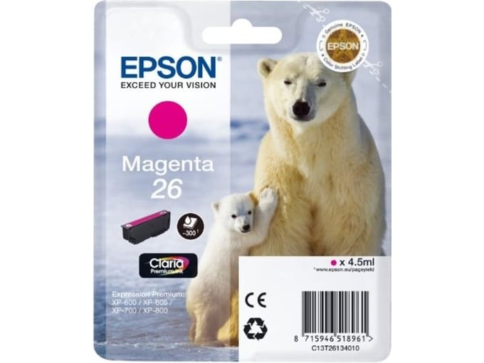 Epson Inktcartridge 26 Origineel Magenta C 13 T 26134012
