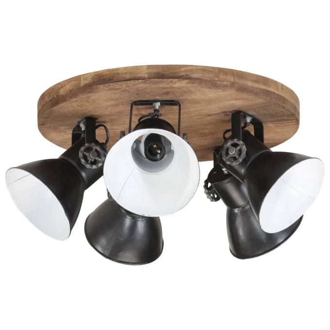 vidaXL Plafondlamp 25 W E27 50x50x25 cm zwart