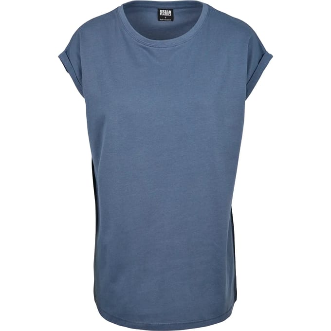 Urban Classics - Extended shoulder Dames Tshirt - 4XL - Blauw