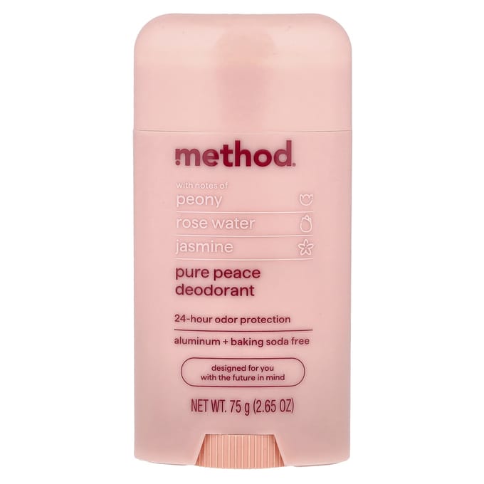 Deodorant, Pure Peace, 75G(2.65oz) white