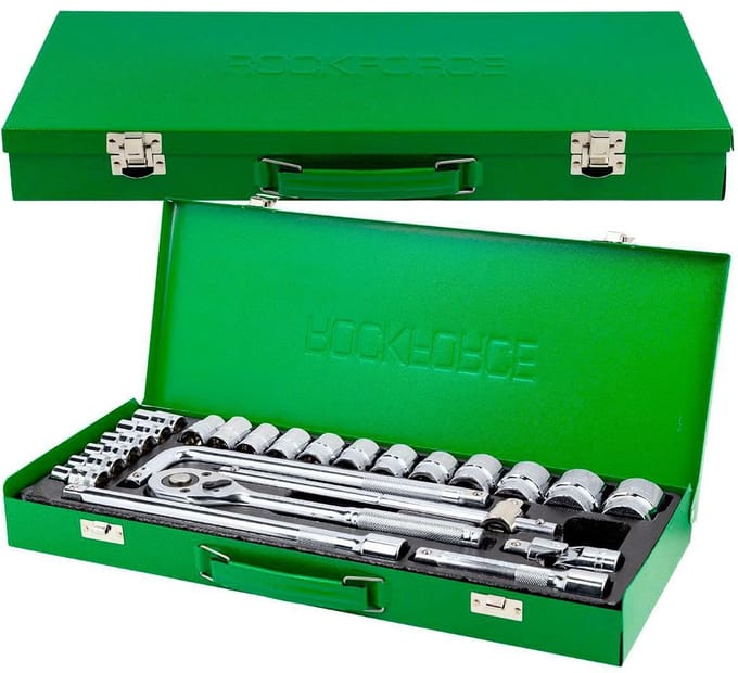 Beta Rockforce Serie - Dopsleutelset - 24-delig - 1/2 inch - Cr-V Staal